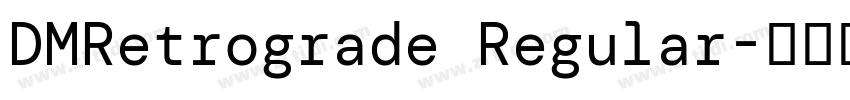 DMRetrograde Regular字体转换